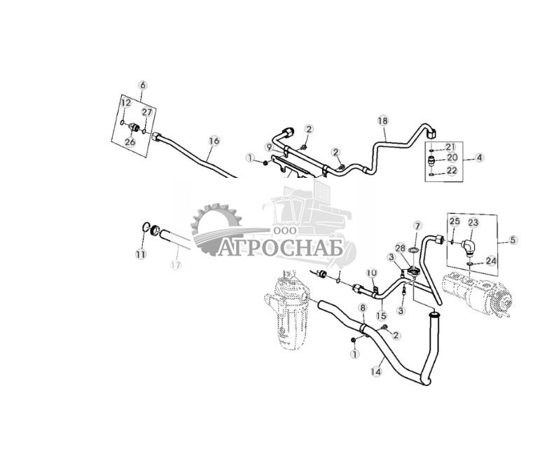 ВСАСЫВАЮЩАЯ ЛИНИЯ ТРАНСМИССИИ И ЛИНИЯ НАСОСА РАБОЧЕГО ОБОРУДОВАНИЯ - ST305195 335.jpg